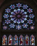 Фотография витражи собора парижской богоматери